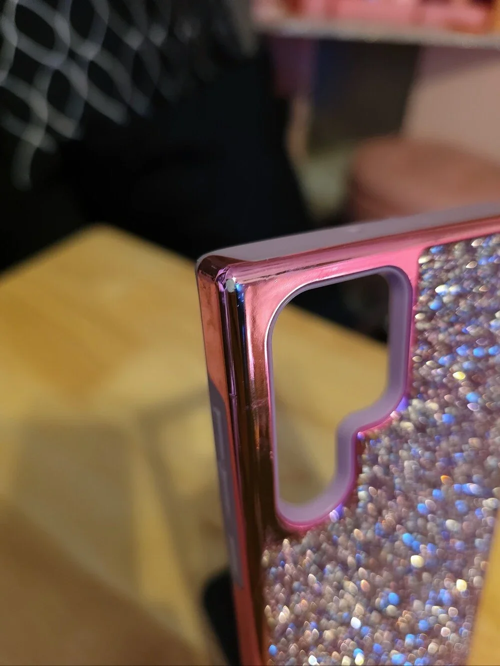 Pink/Purple S22 Ultra Rhinestone Case